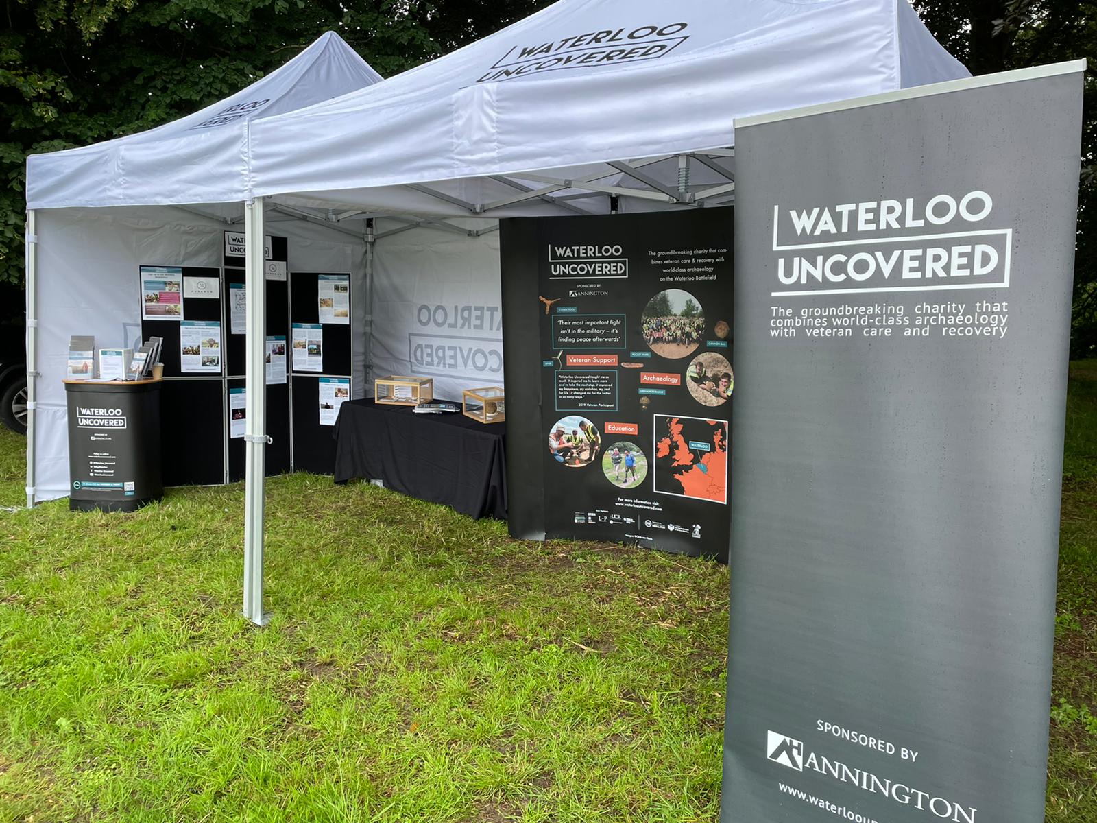 Waterloo Uncovered's stand at the Stansted Unlocked event